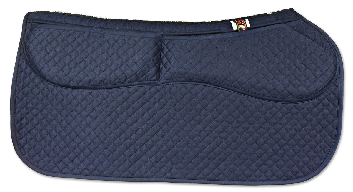 Thermoregulating Western Saddle Pad with Memory Foam Shims R382