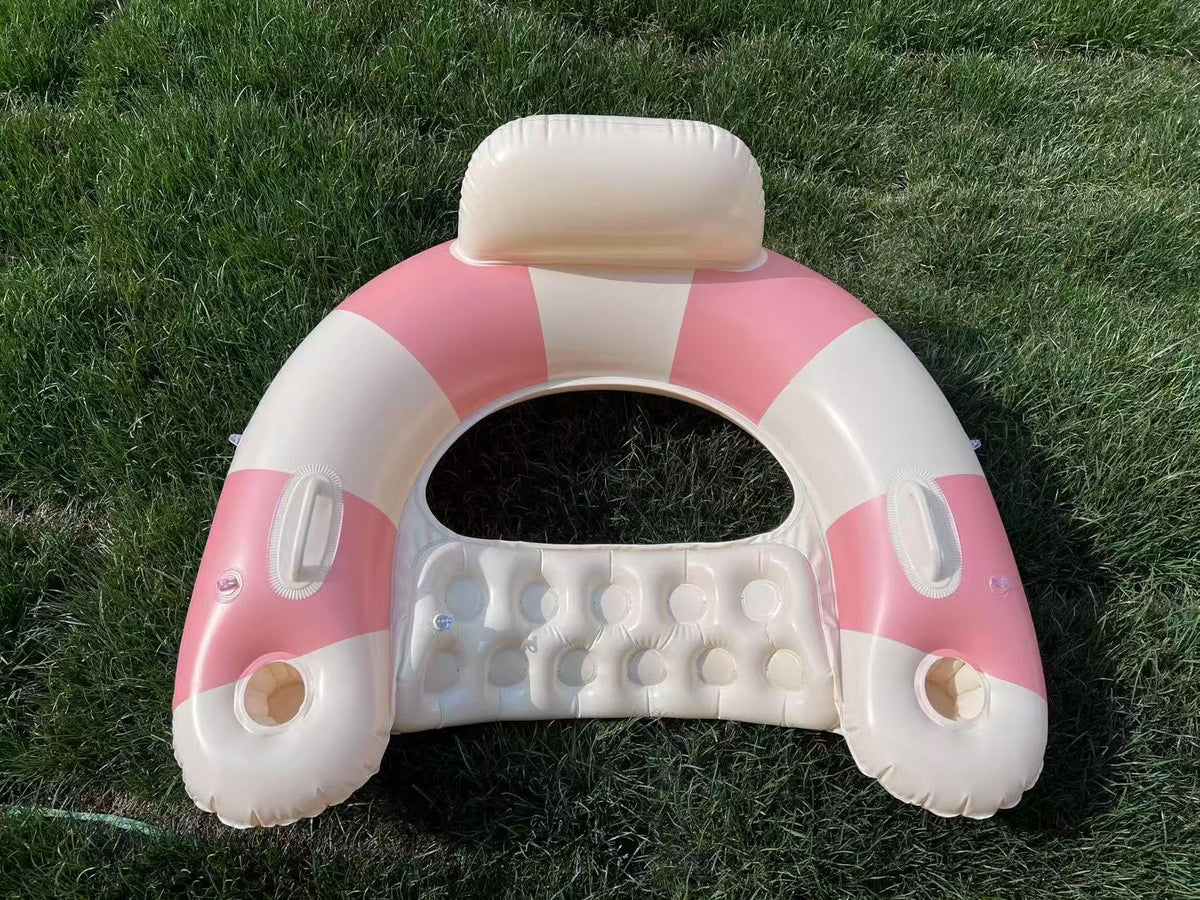 Inflatable Pool Float Chair with Cup Holders K242