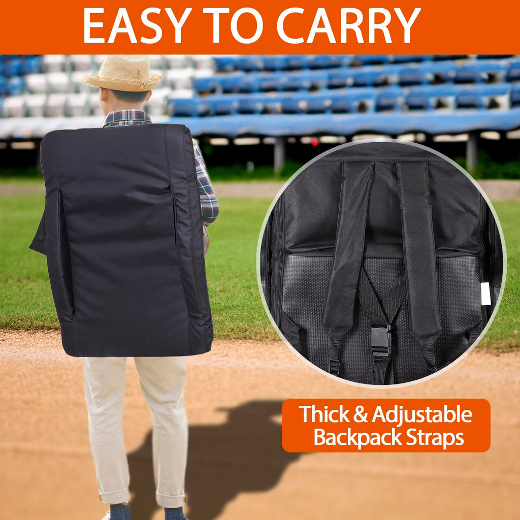 2 PCS Folding Stadium Seats with Back Support Y3624