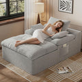 67" Oversized Corduroy Chaise Lounge I31157
