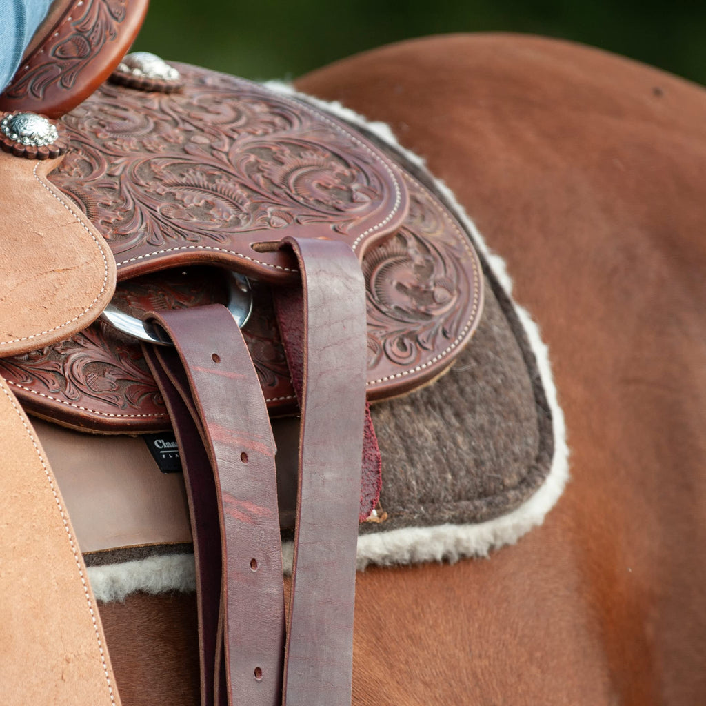 Blended Felt Saddle Pad with Fleece Bottom B947