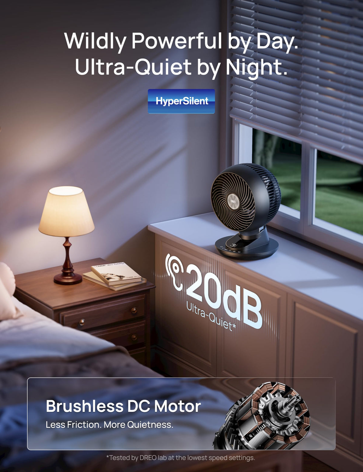 12 Inches 90° Oscillating Smart Desk Fan Q449