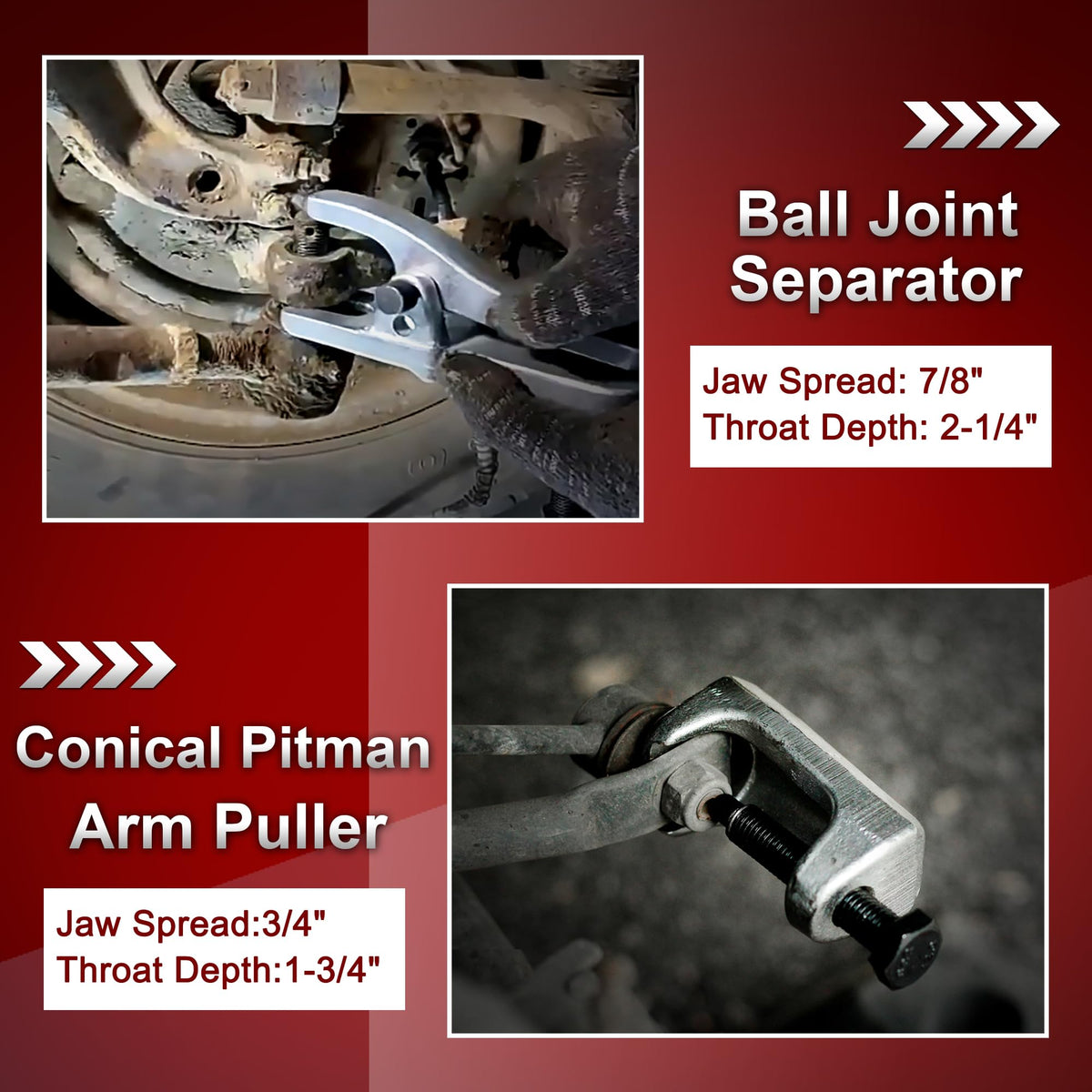5pcs Alloy Steel Ball Joint Separator Kit F953