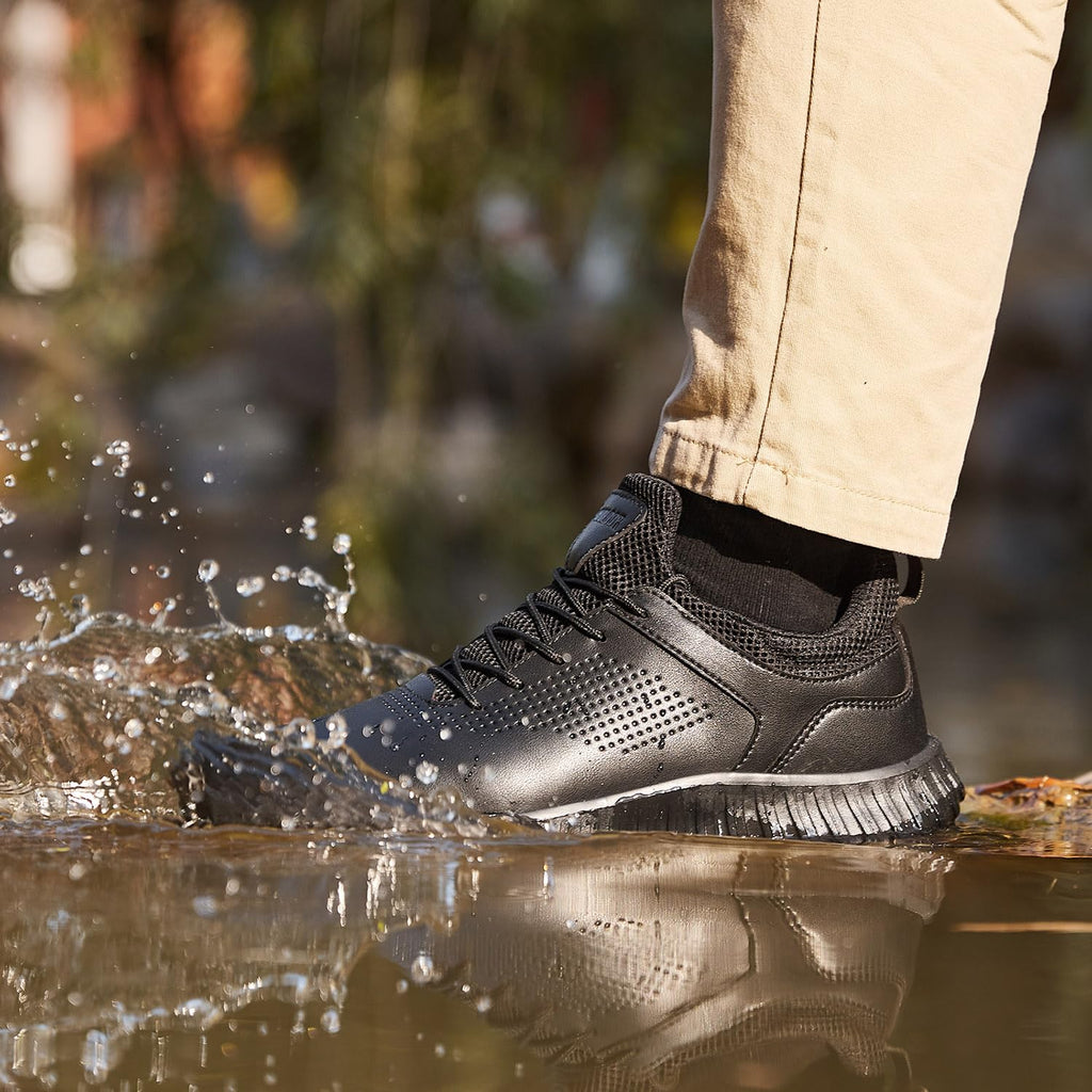 Black Non Slip Work Shoes P7405