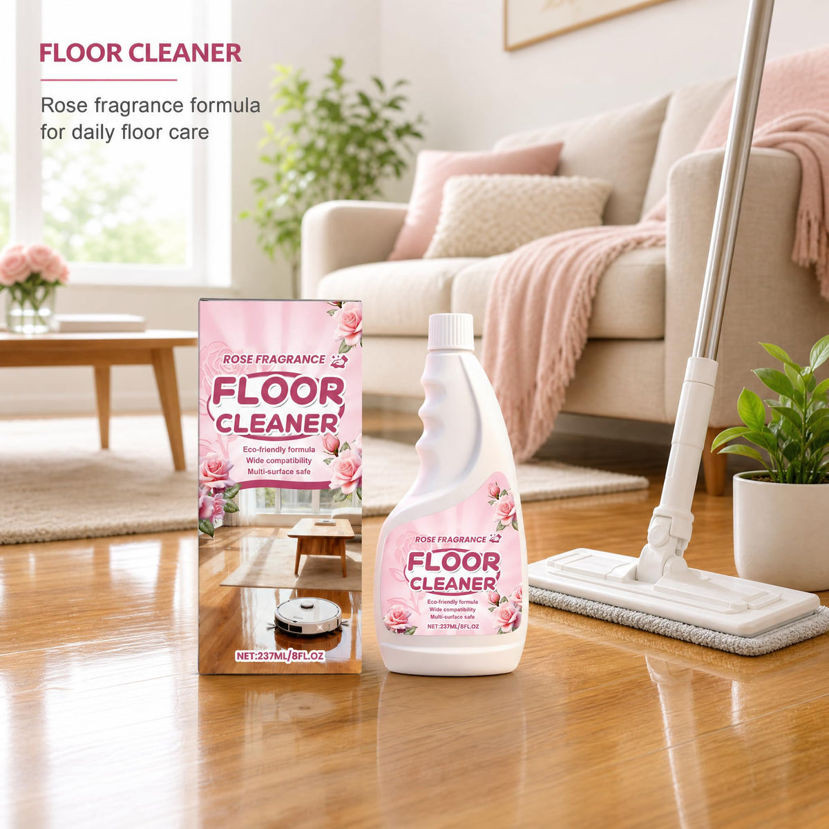 Rose Scent Floor Cleaner 8 fl.oz W2593