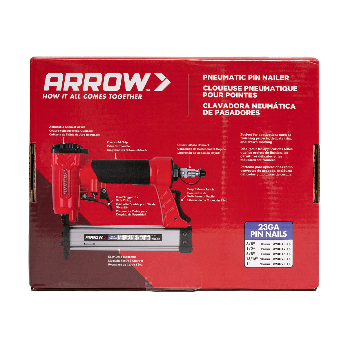23 Gauge Compact Pneumatic Pin Nail Gun U782
