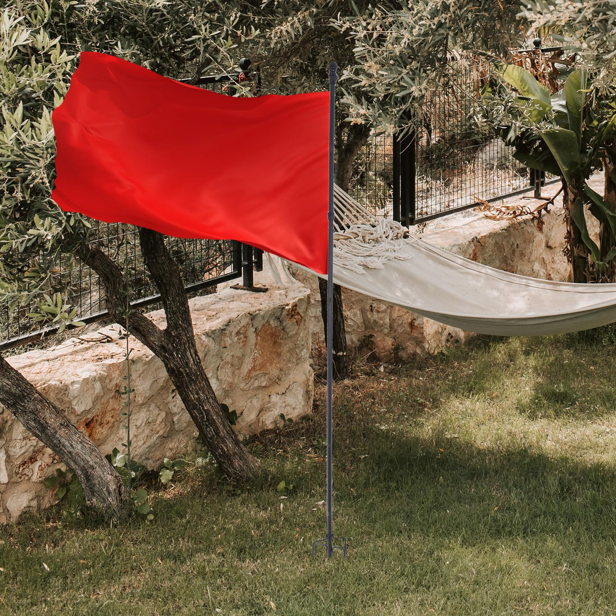 Stainless Steel Flag Pole Base with 5 Prongs F120