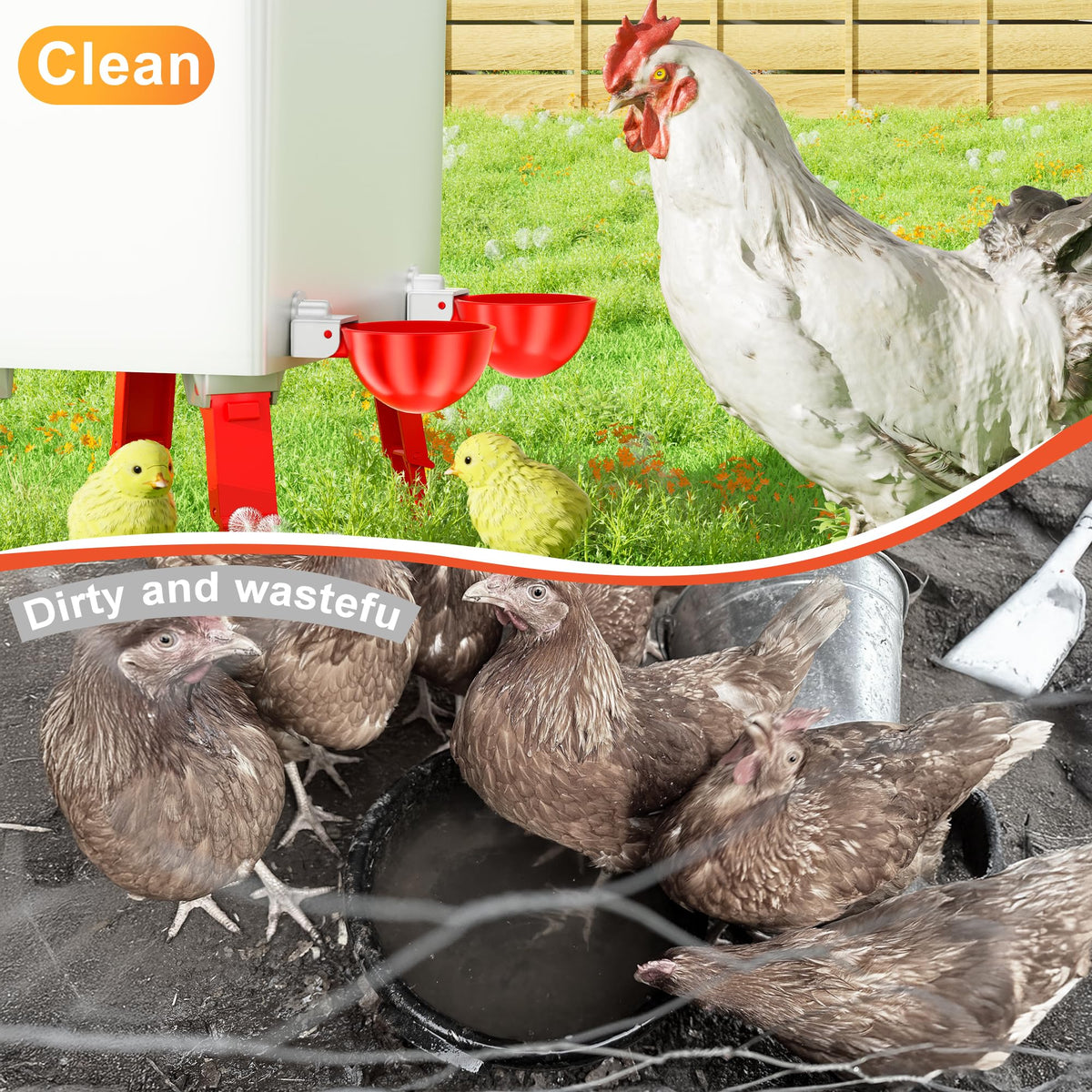 Automatic Chicken Waterer Cups 6 Pack H67192